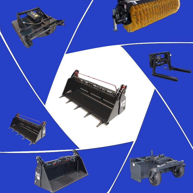 Ковш 4 в 1 с гидравлическим наклоном: необходимое навесное оборудование для мини-погрузчика