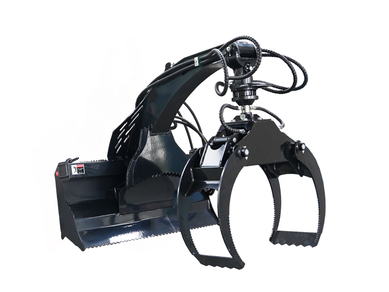 Грузовой грейфер для бревен, устанавливаемый на трактор: мощность, точность и универсальность для лесозаготовительных и сельскохозяйственных работ.