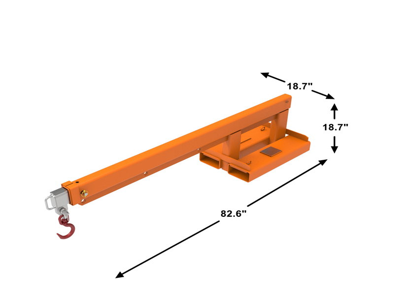 Длинное удлинение 2,5 т с фиксированной стрелой для вилочного погрузчика